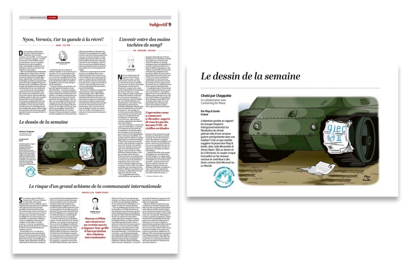 Journal Le Temps du 09/04/2022