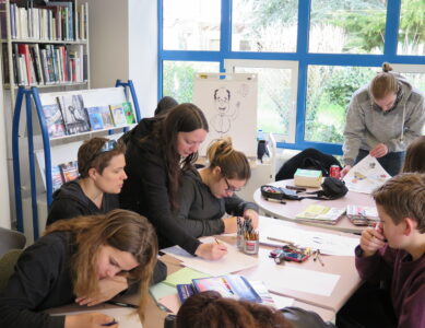 Médiathèque Francine Caron, atelier extrascolaire